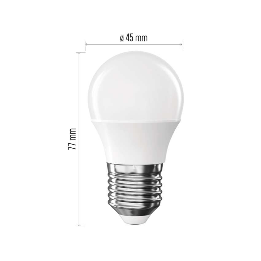 LED žárovka Classic Mini Globe / E27 / 4,2 W (40 W) / 470 lm / teplá bílá