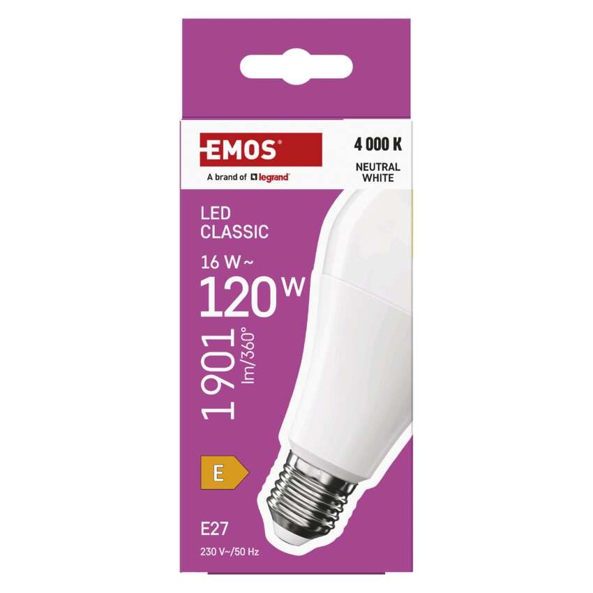 LED pirn Classic A70 / E27 / 16 W (120 W) / 1901 lm / Neutraalne valge