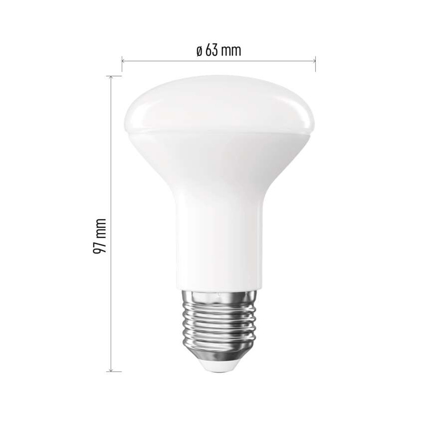 LED žárovka Classic R63 / E27 / 7 W  (60 W) / 806 lm / neutrální bílá