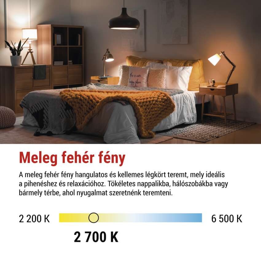LED izzó Classic A60 / E27 / 14 W (120 W) / 1901 lm / Meleg fehér