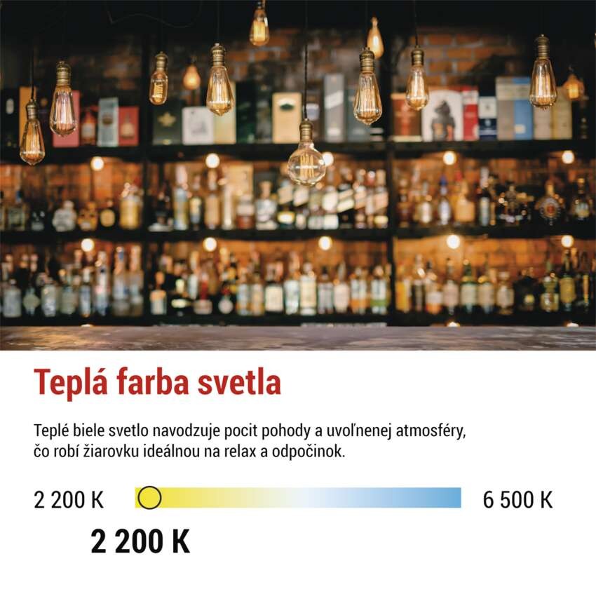LED žiarovka Vintage ST64 / E27 / 4,5 W (40 W) / 420 lm / Teplá biela