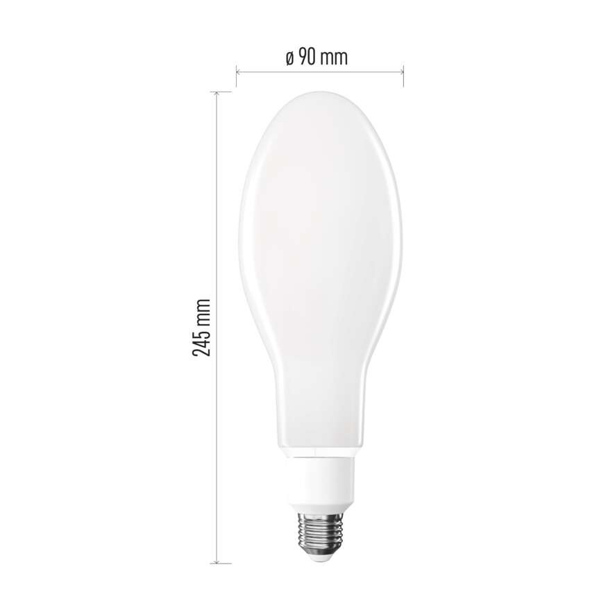 LED žárovka Filament ED90 / E27 / 36 W (327 W) / 6 000 lm / neutrální bílá