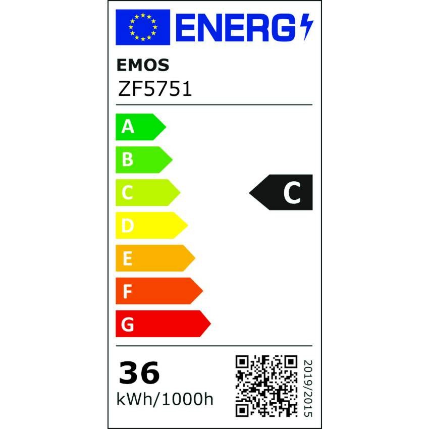 LED žárovka Filament ED90 / E27 / 36 W (327 W) / 6 000 lm / neutrální bílá