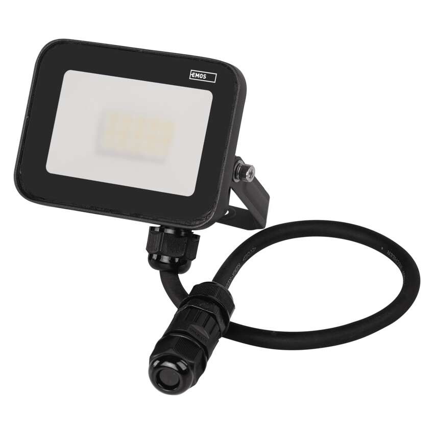 LED reflektor INOVO 10 W, šedý, neutrální bílá