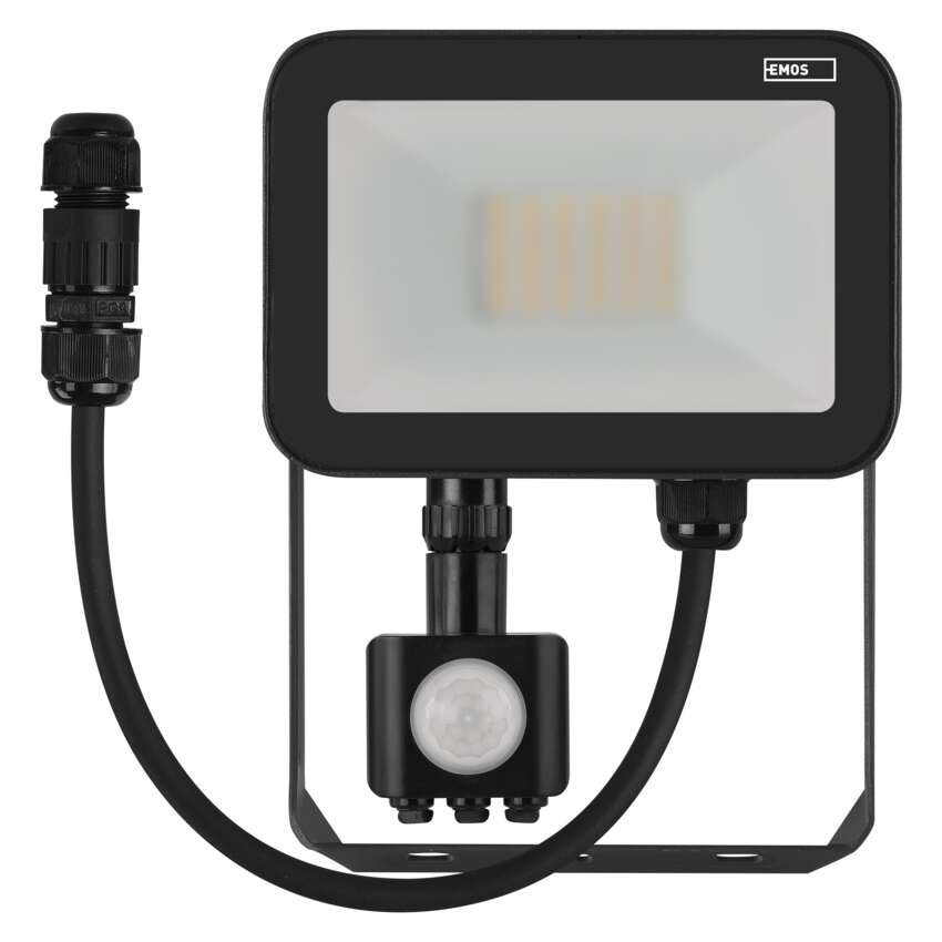 LED reflektor INOVO s pohybovým čidlem, 20 W, šedý, neutrální bílá