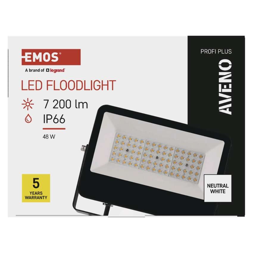 LED-Strahler AVENO schwarz, 48W neutralweiß