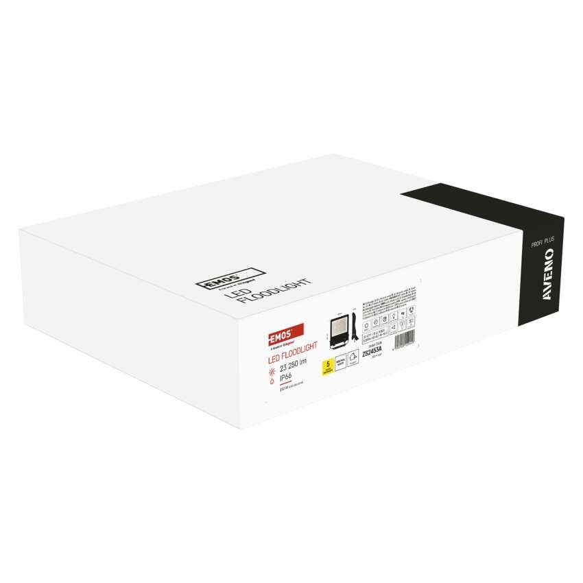 LED reflektor AVENO 150W, černý, neutrální bílá