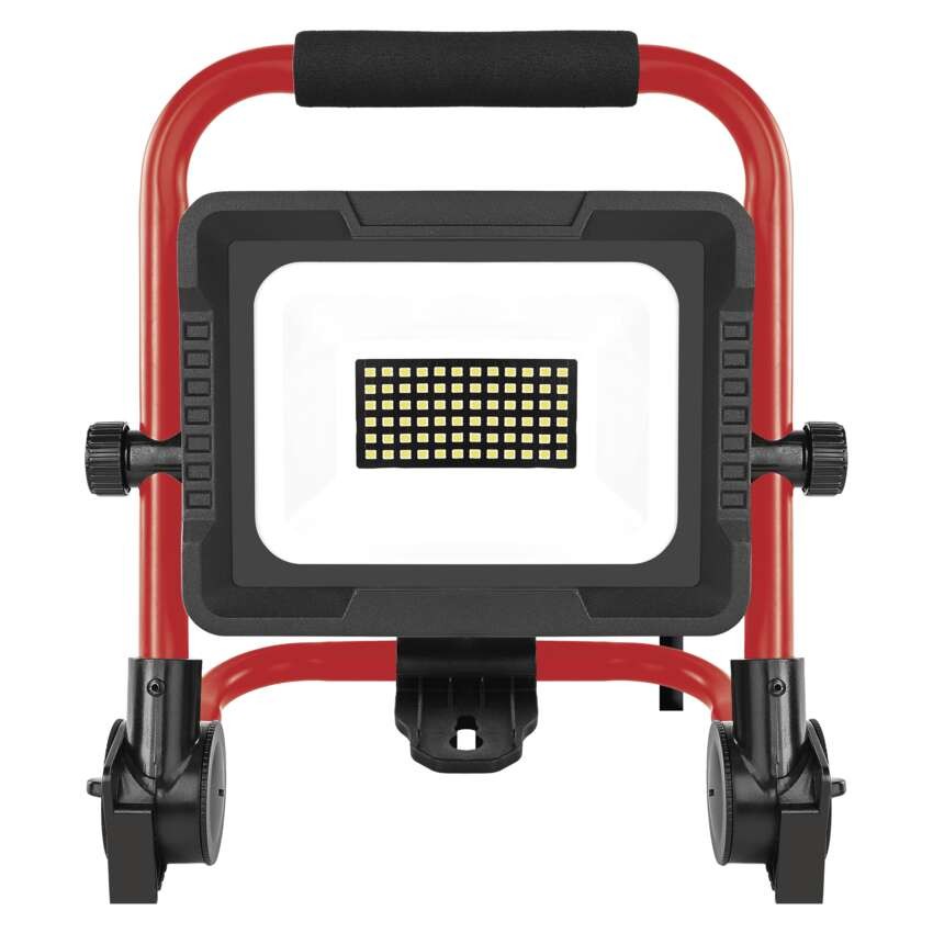 LED reflektor ELION 30W, rot-schwarz, IP65, 4800 lm, neutralweiß
