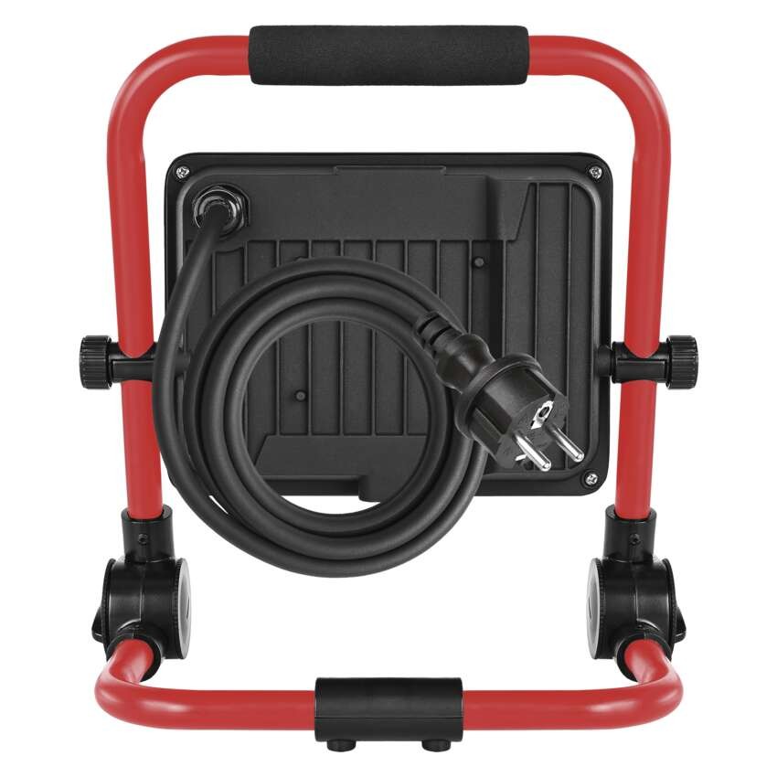 LED reflektor ELION 50W, rot-schwarz, IP65, 8000 lm, neutralweiß