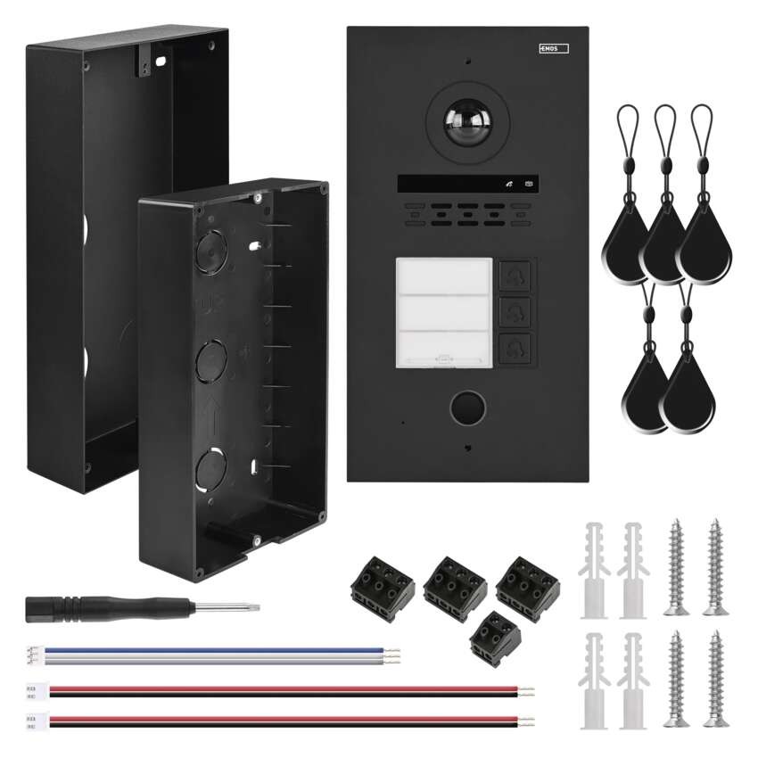 GoSmart Kameraeinheit für IP880B 2WIRE Monitor und IP-880A 2WIRE Türsprechset, 3 Tast.
