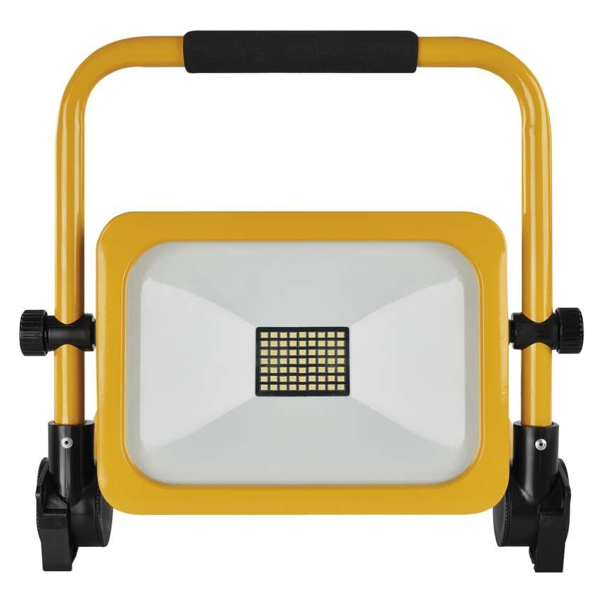 LED reflektor ACCO nabíjecí, přenosný, 30 W, žlutý, studená bílá