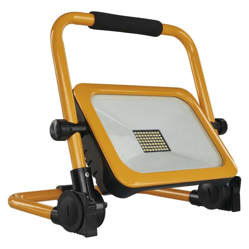 LED reflektor ACCO nabíjecí, přenosný, 30 W, žlutý, studená bílá