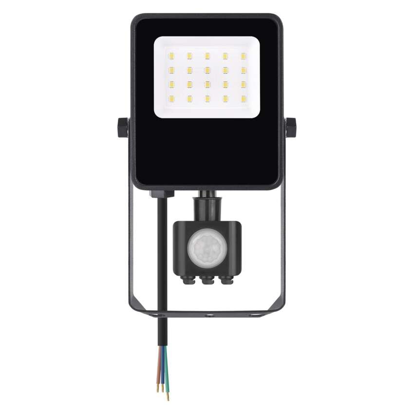 LED reflektor VISIO s pohybovým čidlem, 10 W, černý, neutrální bílá