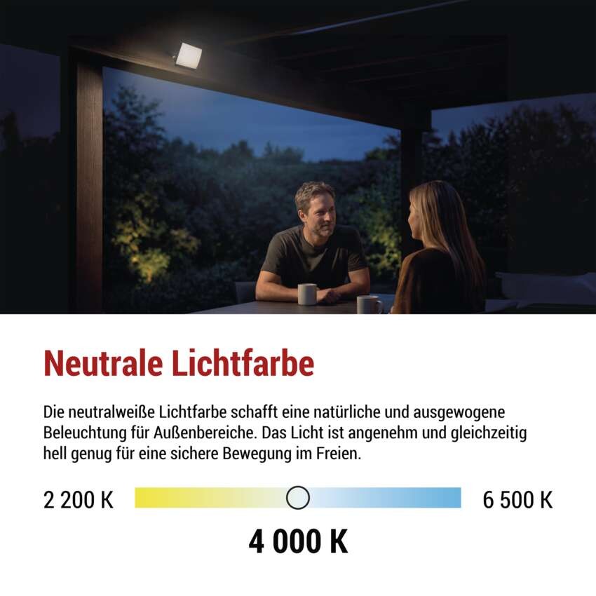 LED-Fluter TAMBO EVO, 20 W, 2000 lm, IP65, schwarz