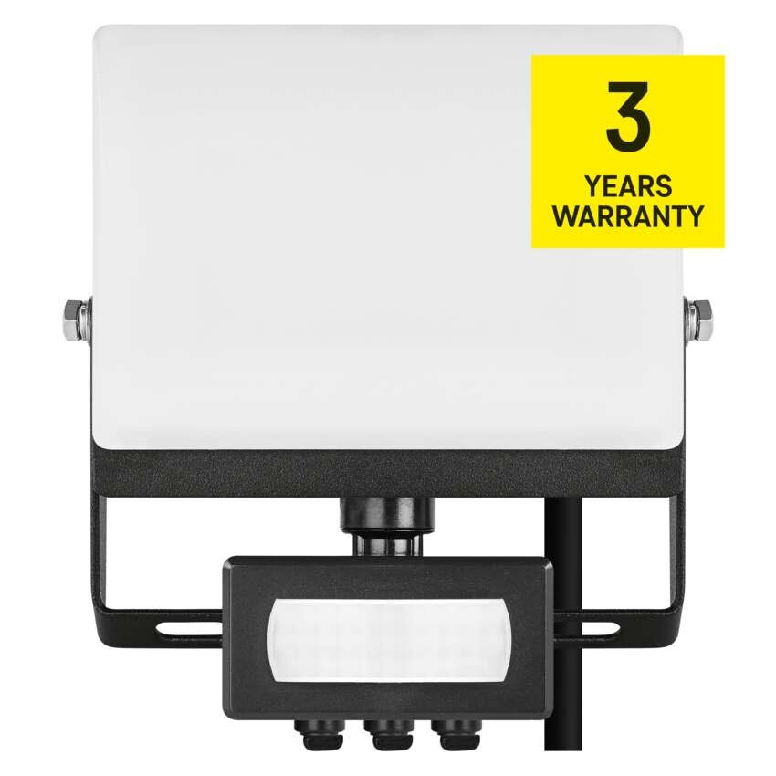 LED reflektor TAMBO EVO  se senzorem pohybu, 20 W, 2000 lm, IP65, černý