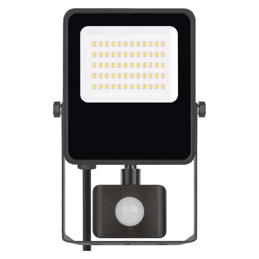 LED reflektor VISIO s pohybovým čidlem, 30 W, černý, neutrální bílá