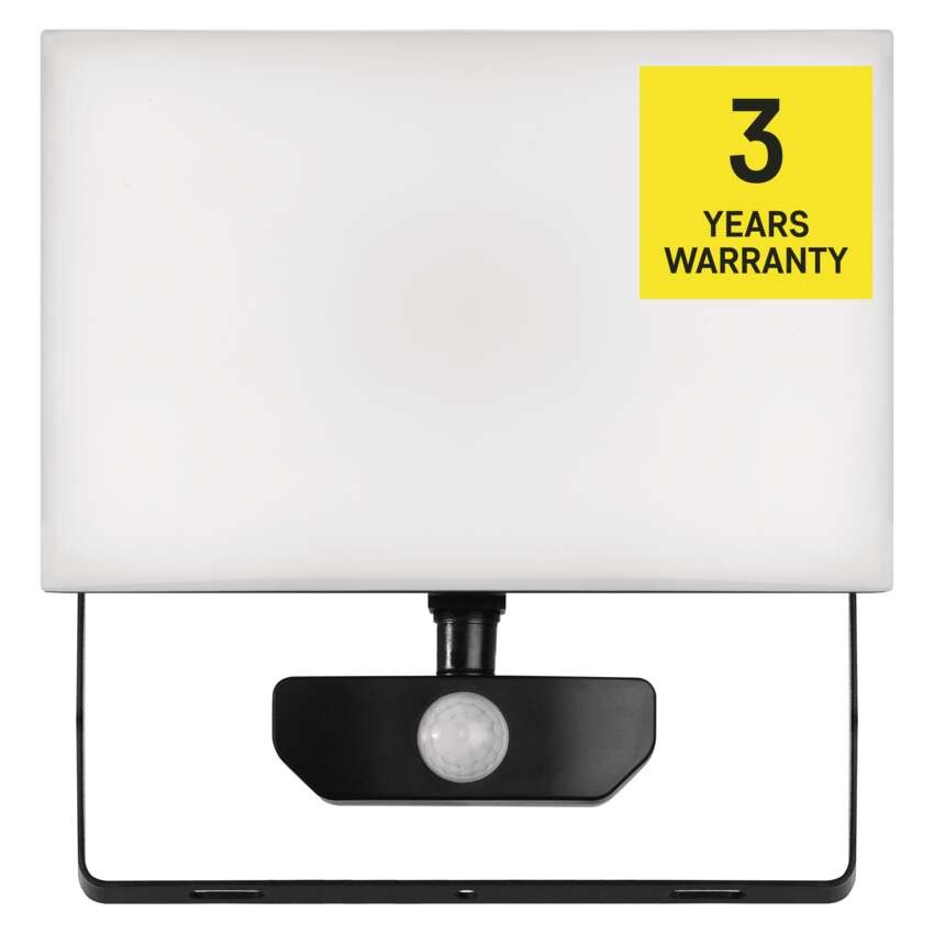 LED reflektor TAMBO se senzorem pohybu, 50 W, 5000 lm, černý