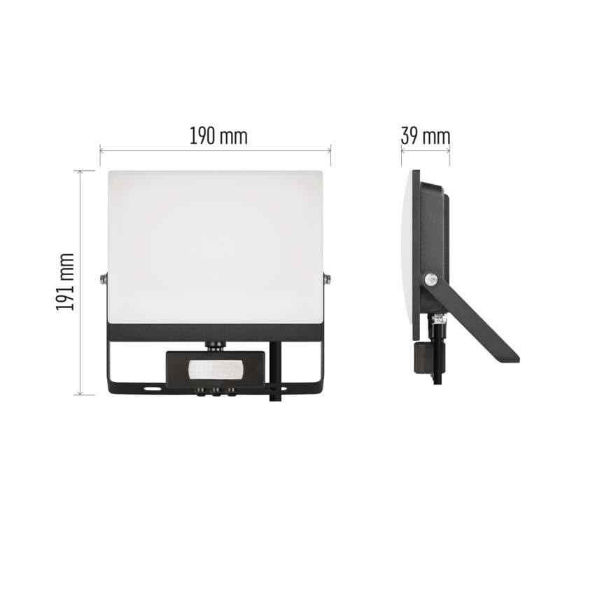 LED reflektor TAMBO EVO se senzorem pohybu, 50 W, 5000 lm, IP65, černý