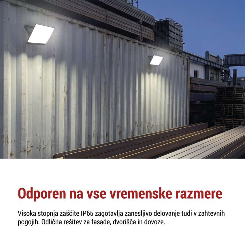 LED reflektor TAMBO EVO, 100 W, 10 000 lm, IP65, črna