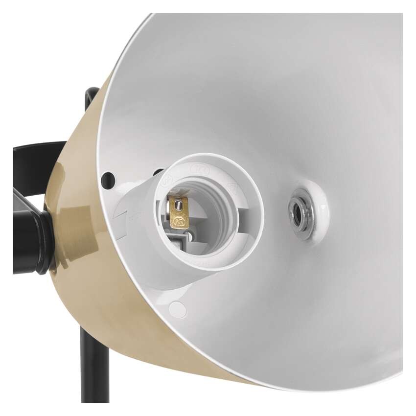 Stolní lampa NINA na žárovku E27, zlatá
