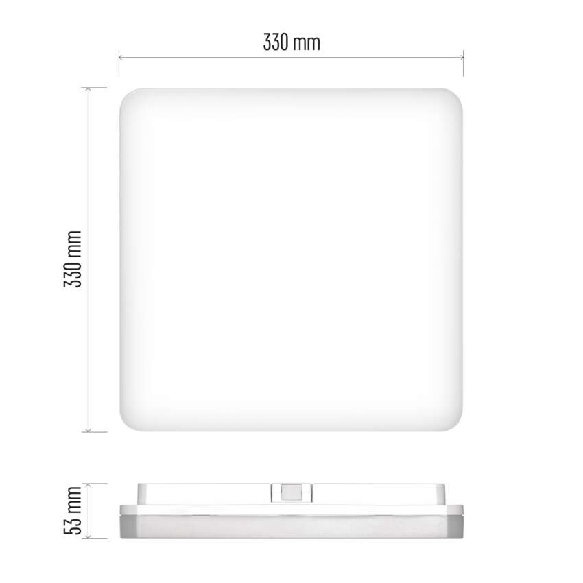 LED svítidlo TORI 33 x 33 cm, 24 W, neutrální bílá, IP54