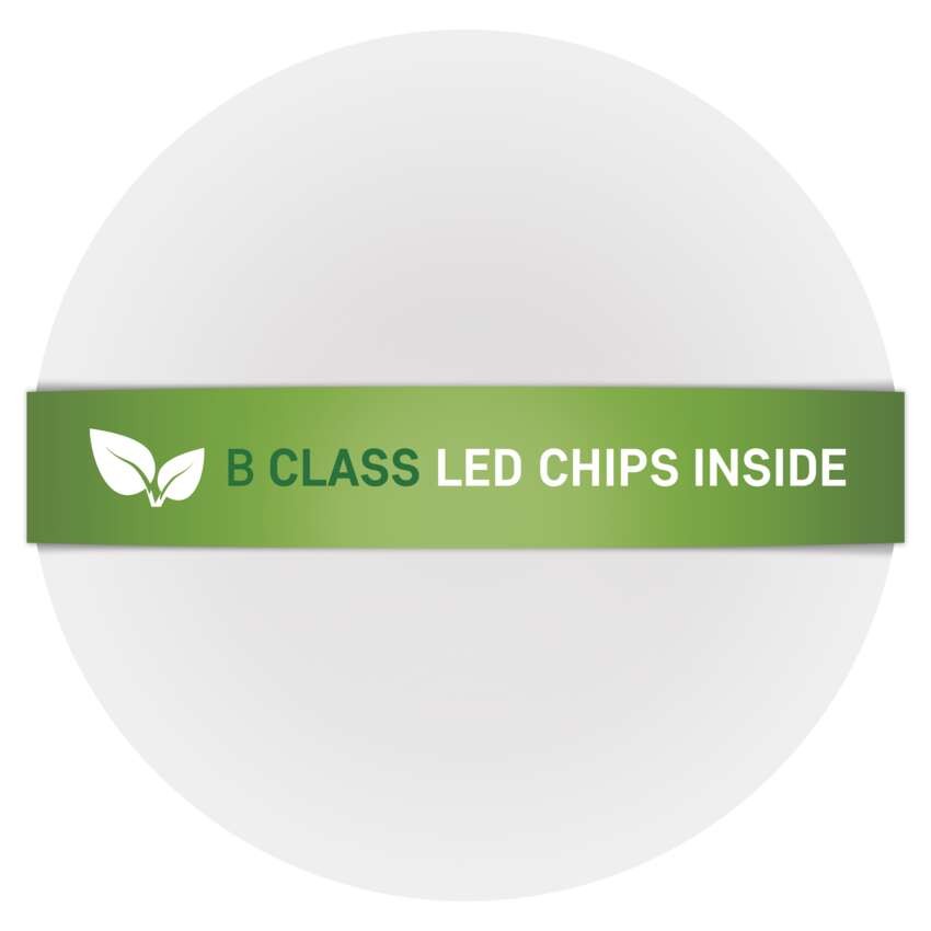 LED přisazené svítidlo TIVI, B CLASS, kruhové bílé 12,5W, IP44, teplá bílá