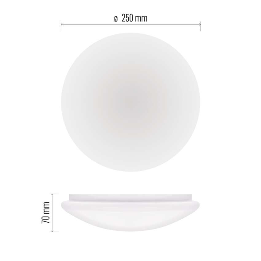 LED přisazené svítidlo TIVI, A CLASS, kruhové bílé 5,5W, IP44, neutrální bílá