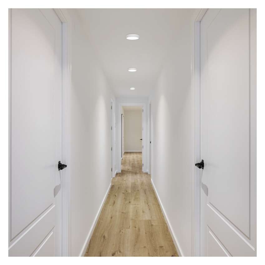 LED přisazené svítidlo NEXXO, kruhové, bílé, 7,6W, neutrální bílá