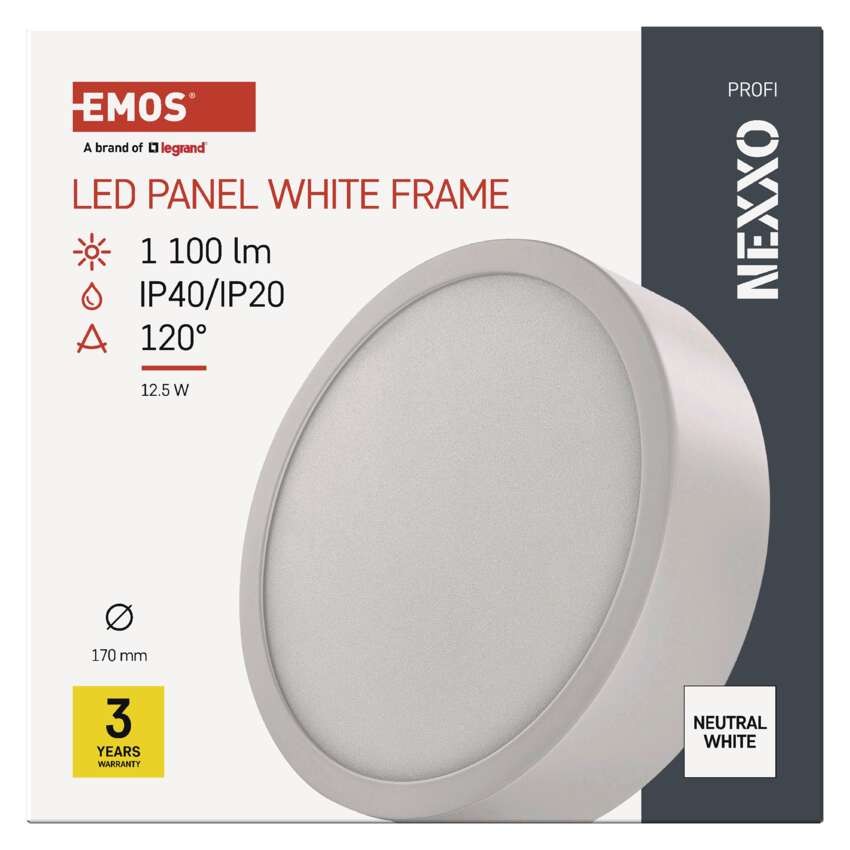 LED-Anbauleuchte NEXXO, rund, weiß, 12,5W, Neutral Weiß