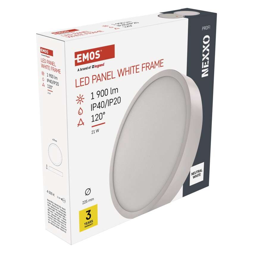 LED-Anbauleuchte NEXXO, rund, weiß, 21W, neutralweiß