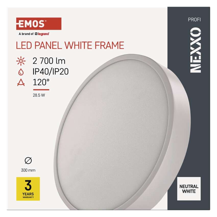 LED-Anbauleuchte NEXXO, rund, weiß, 28,5W, neutralweiß