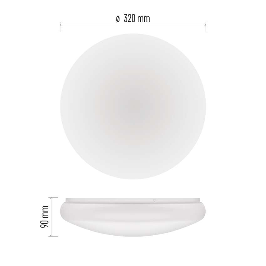 LED-Deckenleuchte TIVI, A CLASS, MW sensor, rund weiß 8,6W, IP44, Neutral Weiß
