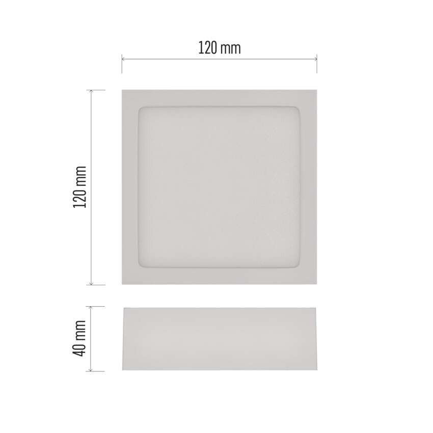 LED svítidlo NEXXO bílé, 12 x 12 cm, 7,6 W, teplá/neutrální bílá