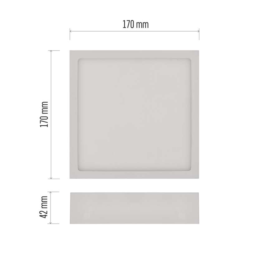 LED-Anbauleuchte NEXXO, quadratisch, weiß, 12,5W, mit Änderung CCT