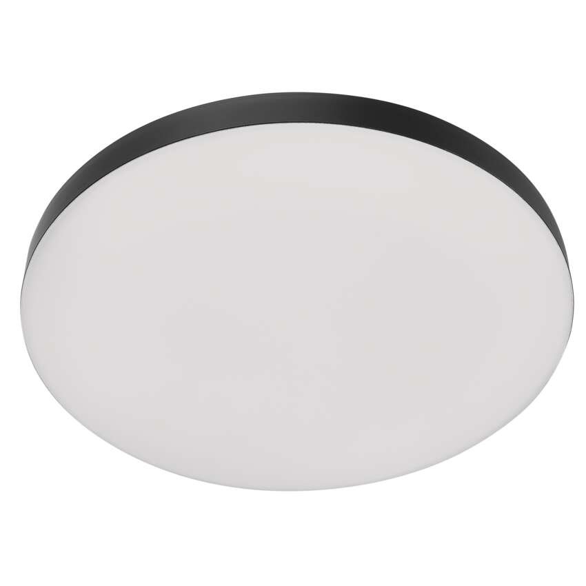 LED-Anbauleuchte DIONI rund, schwarz, 15W, mit Farbtemperatur-Änderung