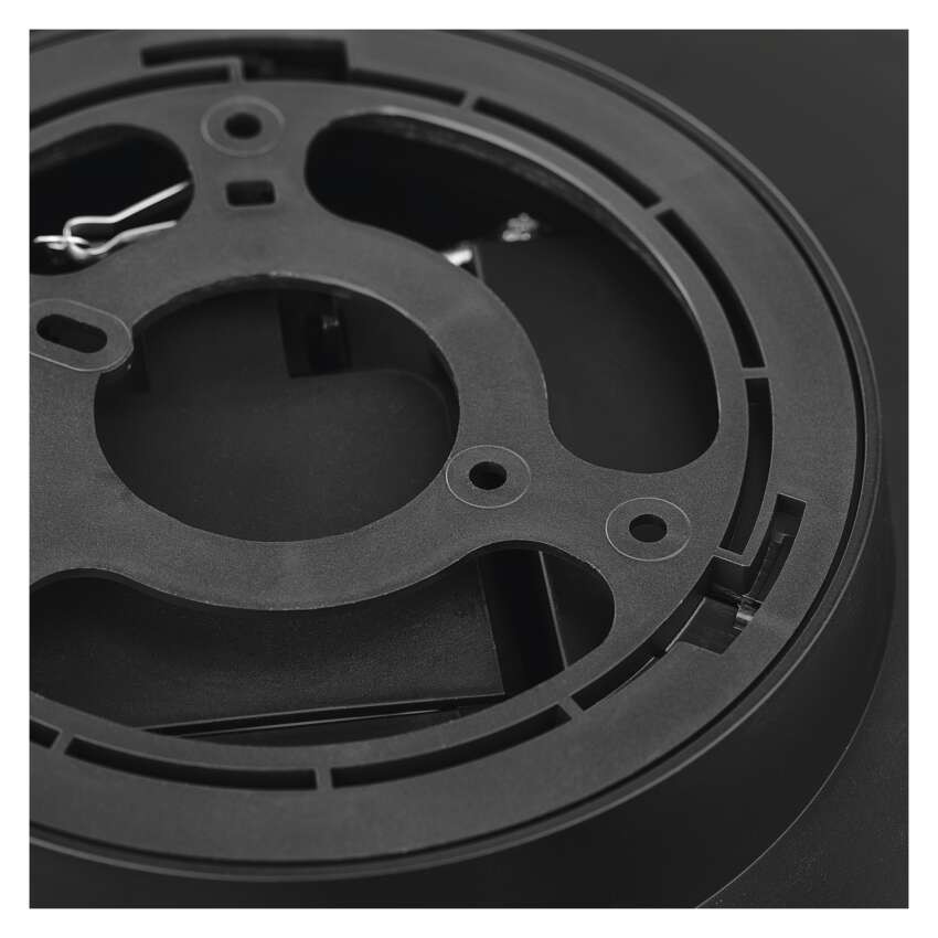 LED-Anbauleuchte DIONI rund, schwarz, 15W, mit Farbtemperatur-Änderung