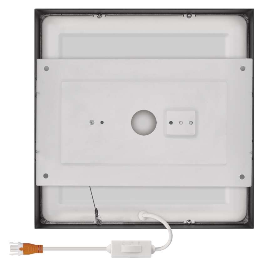 LED-Anbauleuchte NEXXO, quadratisch, schwarz, 21W, mit Change CCT