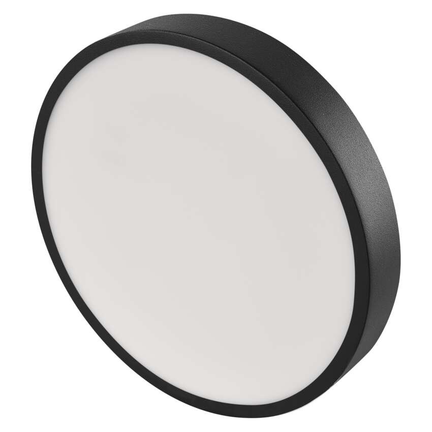 LED surface luminaire NEXXO, round, black, 28.5W, with change CCT