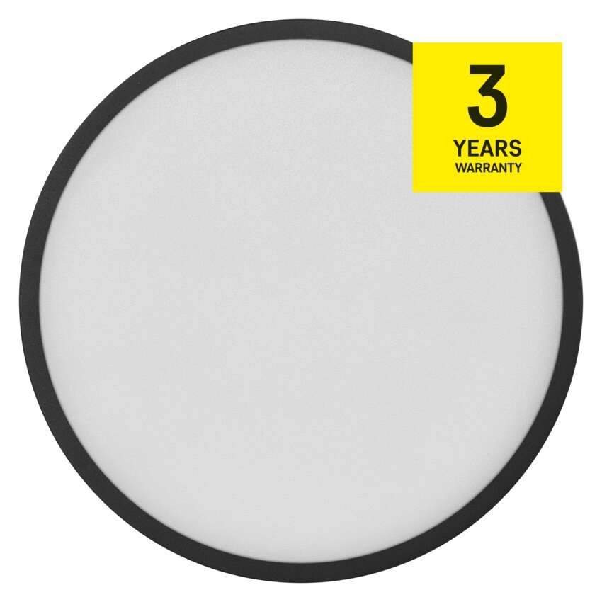 LED surface luminaire NEXXO, round, black, 28.5W, with change CCT
