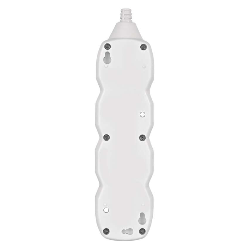 Prodlužovací kabel 3 m / 3 zásuvky / s vypínačem / bílý / PVC / 1 mm2