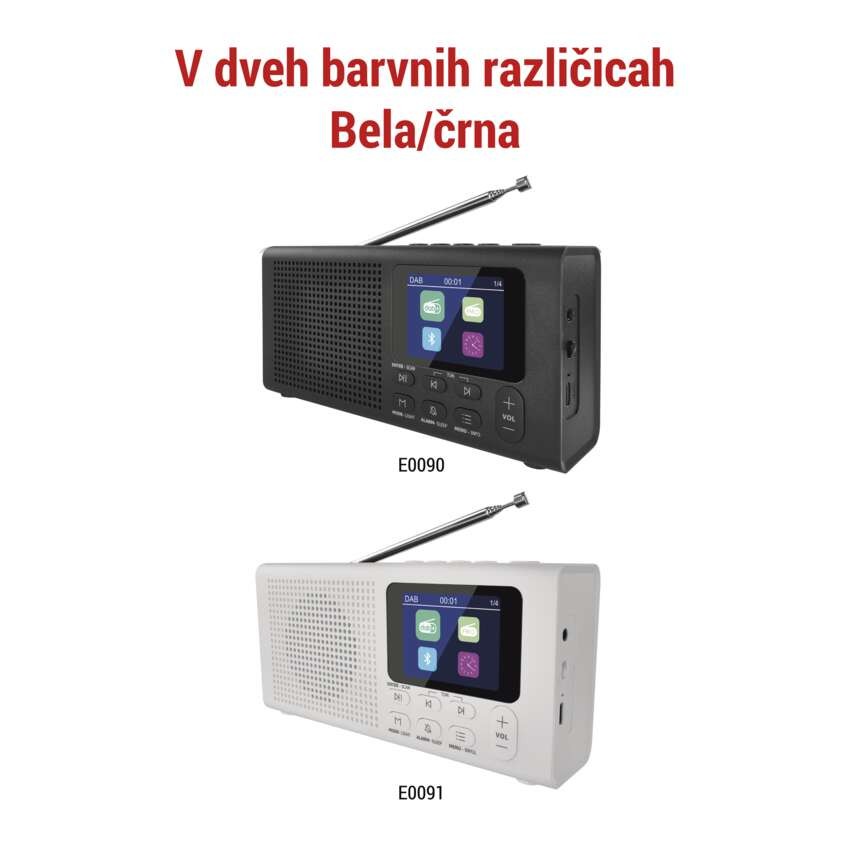 Prenosni radio z Bluetooth, DAB / DAB+ / FM, bel