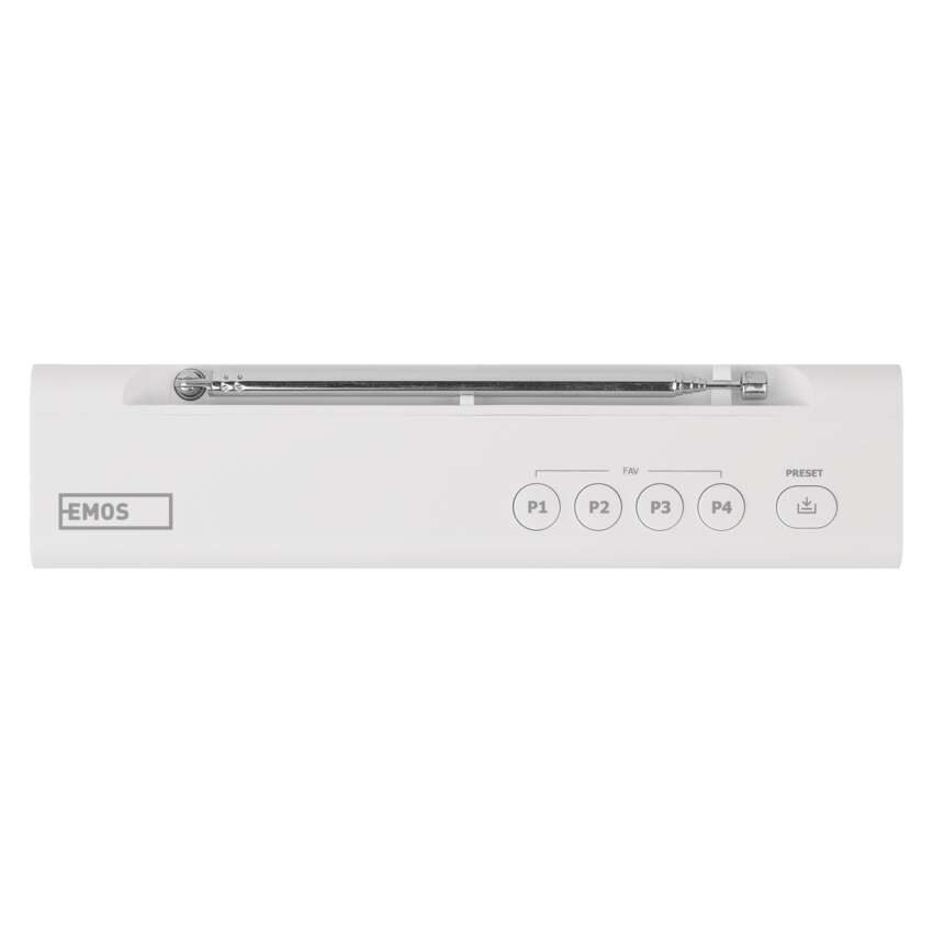 Přenosné rádio s Bluetooth, DAB / DAB+ / FM, bílé