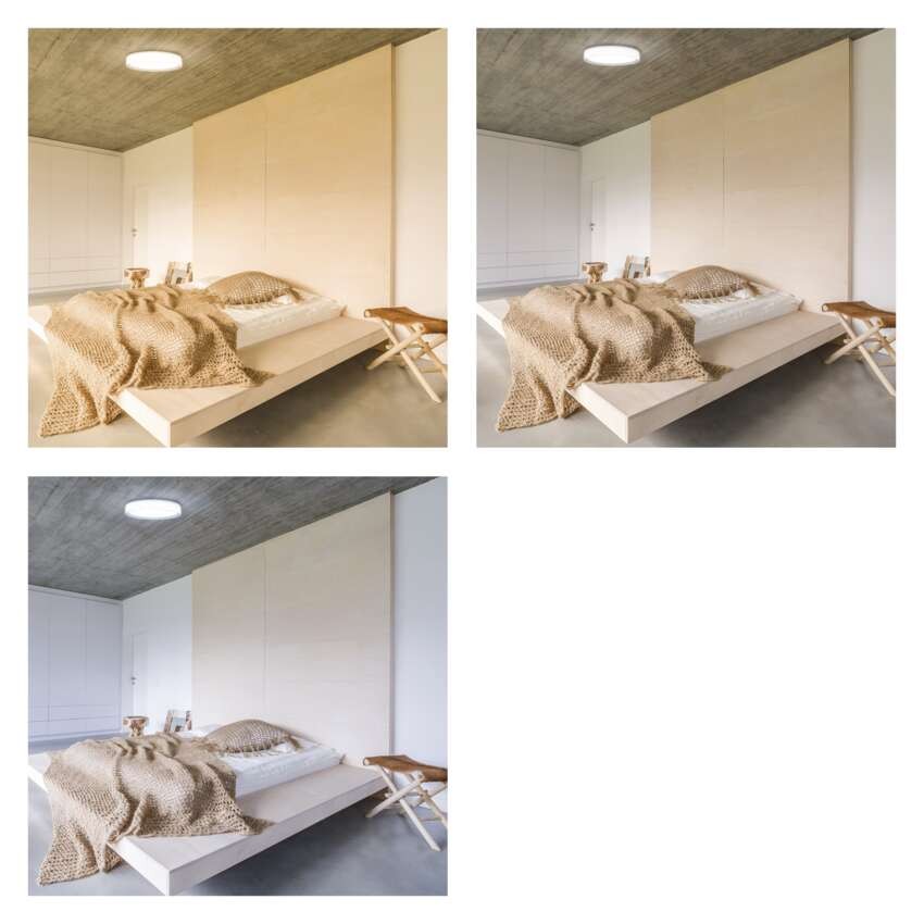 LED Deckenleuchte, rund, 30W, dimmbar, warm/neut./kaltweiß