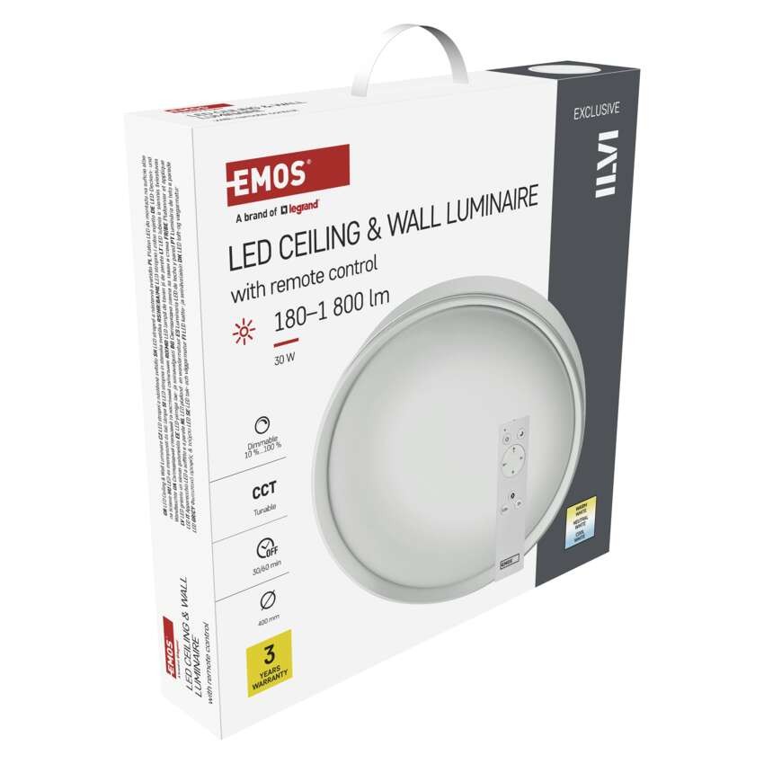 LED Deckenleuchte, rund, 30W, dimmbar, warm/neut./kaltweiß