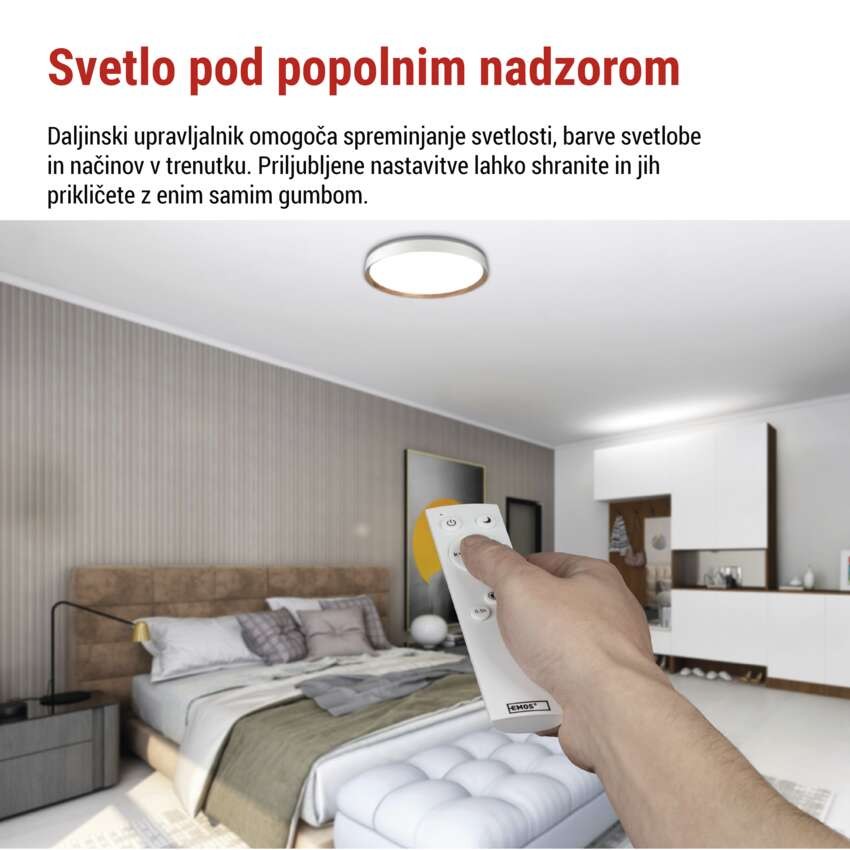 LED-svetilo ILVI za vgradnjo, okroglo, 45 W, z možnostjo zatemnitve in spreminjanja barvn