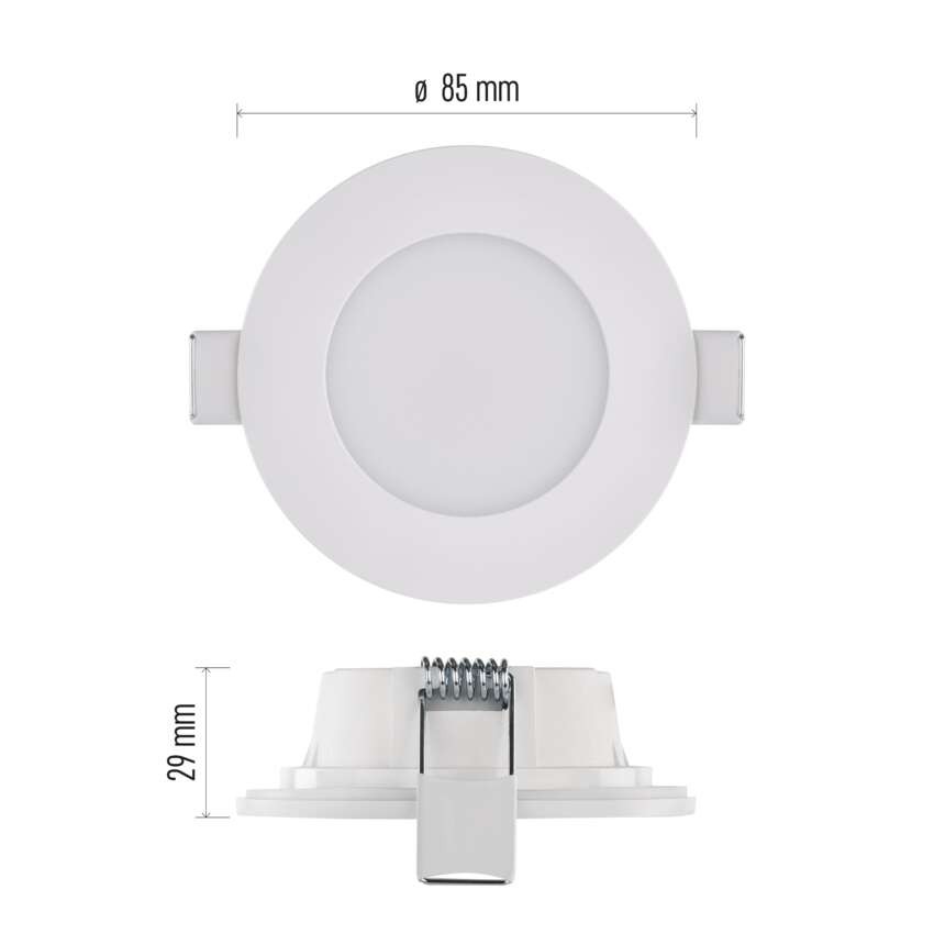 LED reflektor LORI bele barve, okrogel, 4,5W CCT