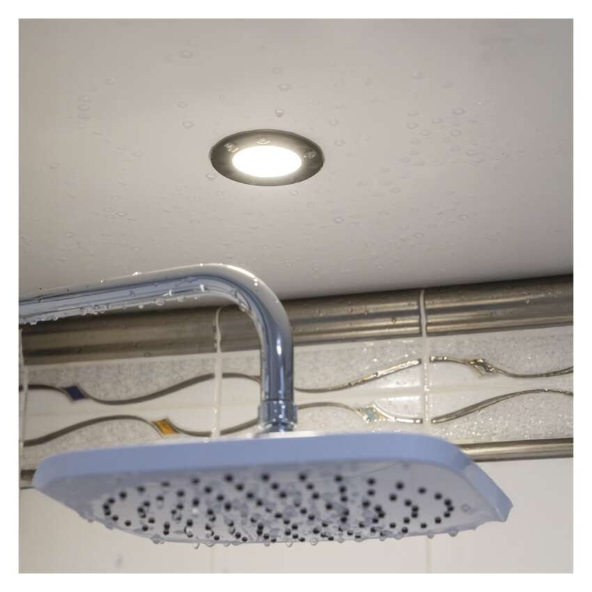 LED reflektor LORI črne barve, okrogel, 4,5W CCT