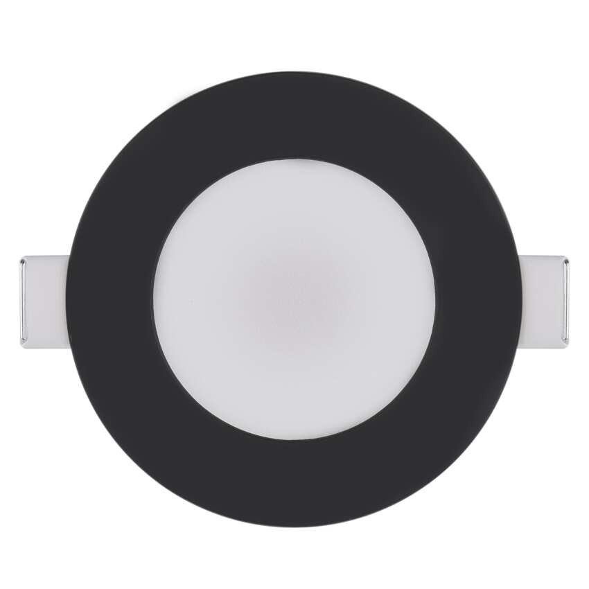 LED reflektor LORI črne barve, okrogel, 4,5W CCT