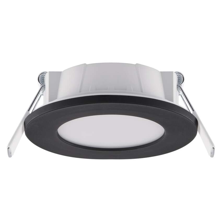 LED reflektor LORI črne barve, okrogel, 4,5W CCT