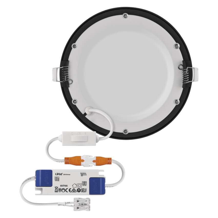 LED-Einbauleuchte NEXXO, rund, schwarz, 12,5W, mit Change CCT